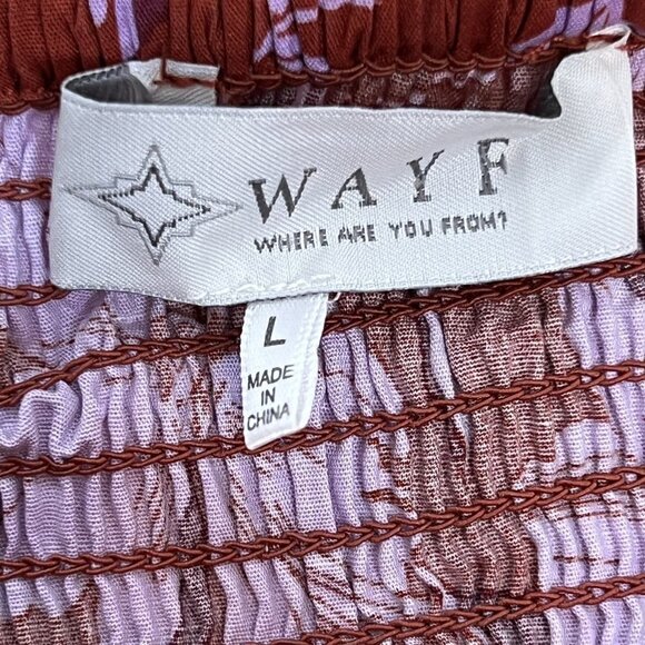 Wayf Bandeau Maxi Skirt Set Dress Crop Top Floral Large - Picture 13 of 14